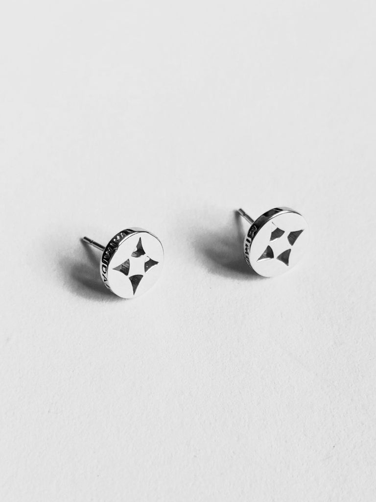 Shippou Silver Stud Earrings