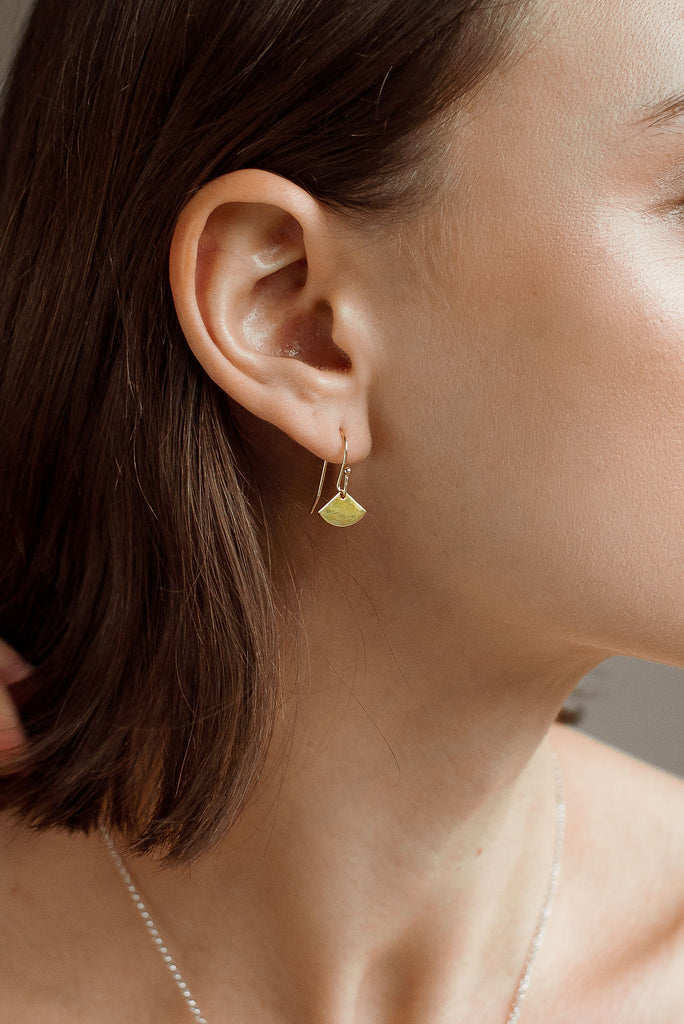 Mini Gold Sensu Earrings