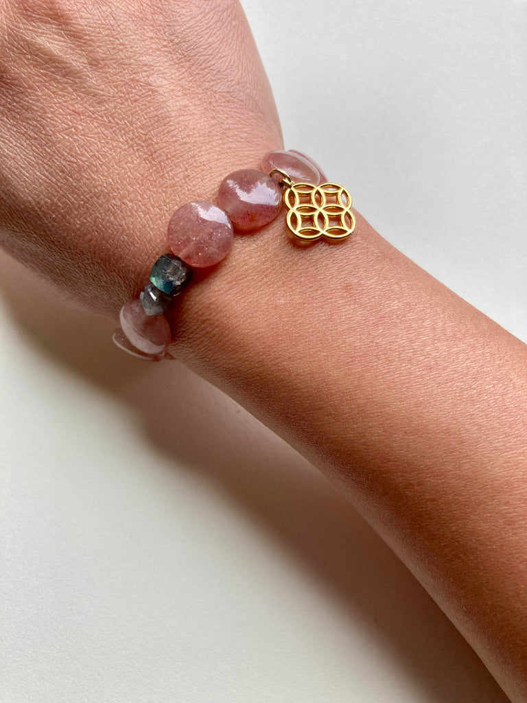 Ruby Quartz and Shippou bracelet