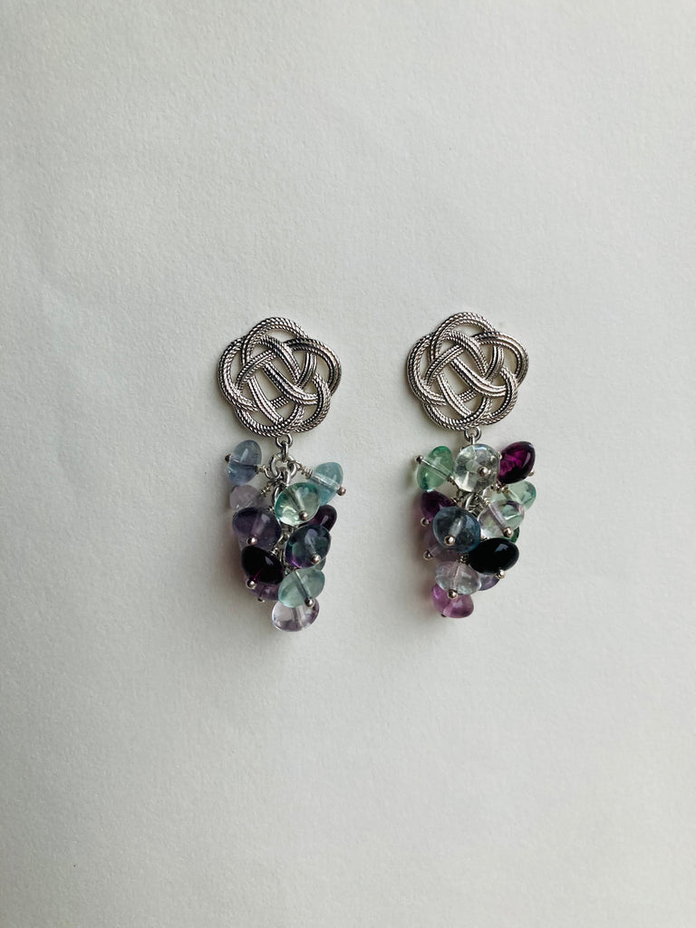 Ume Multicolored Fluorite Earrings